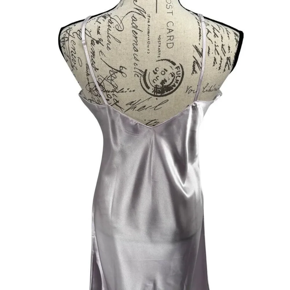 Vintage Gunne Sax by Jessica McClintock Satin Lace Slip Dress #U1045 Large‎ NWOT